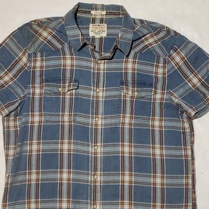 Mens s/s snap button shirt